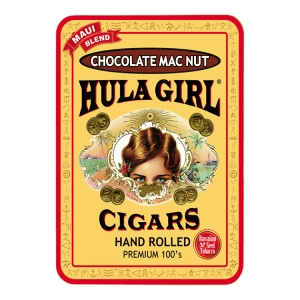 Hawaiian Royal Trading Company Hula Girl Chocolate Mac Nut Cigar 14-8Pk Tin